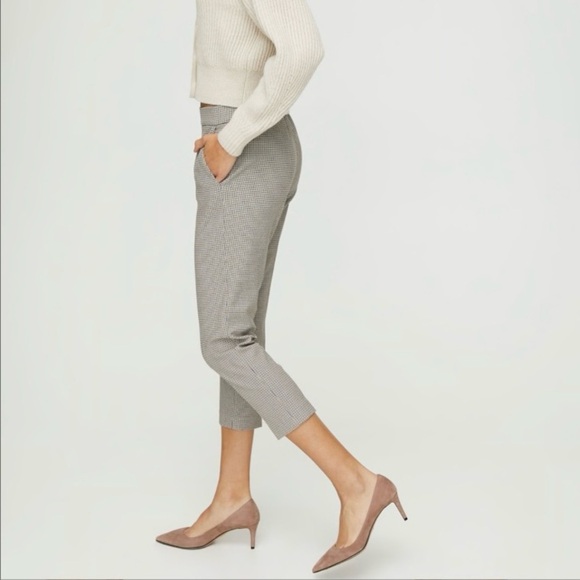 Aritzia Babaton Conan Pant Plaid Size 4 - Picture 3 of 9